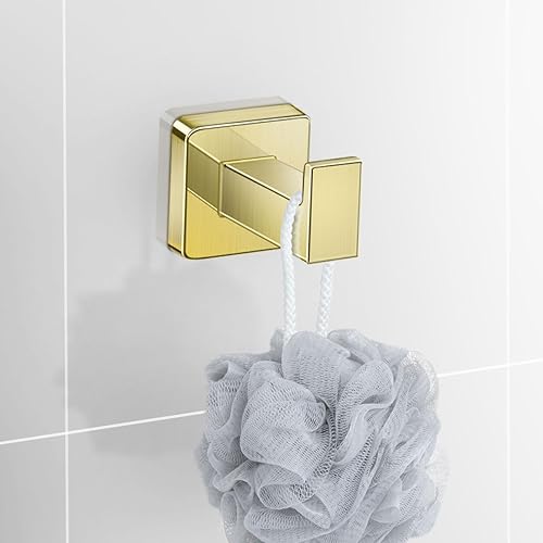 Miniatura 9 de Juego de accesorios de baño de 4 piezas, juego de toallero, incluye barra de toalla de 24 pulgadas, anillo para toallas, ganchos para toallas de