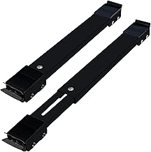 Extendable Appliance Movers 2Pcs, Telescopic Appliance Rollers Universal Appliance Dolly Roller for Furniture Washing Machine Tumble Dryers Fridge Refrigerator Upto 300KG (Black)