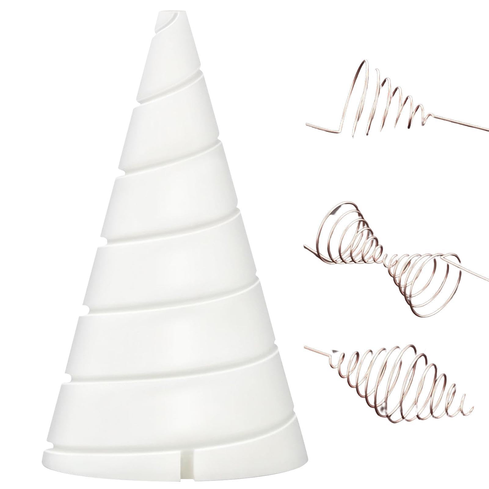2 Plantilla para antenas de hilo de cobre Plantilla para bobinado en espiral Plantilla para bobinado en espiral para electrocultura Herramientas de jardinería para el cultivo de plantas hortalizas