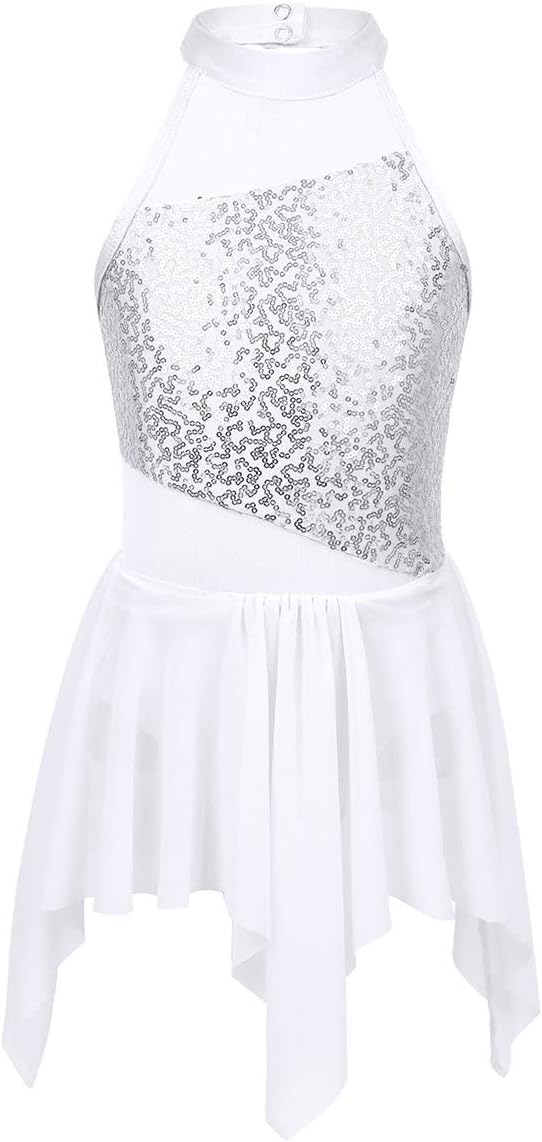 Robe à bretelles, paillettes, ligne en A, encolure en V, sans manches Robe à bretelles, paillettes, ligne en A, encolure en V, sans manches