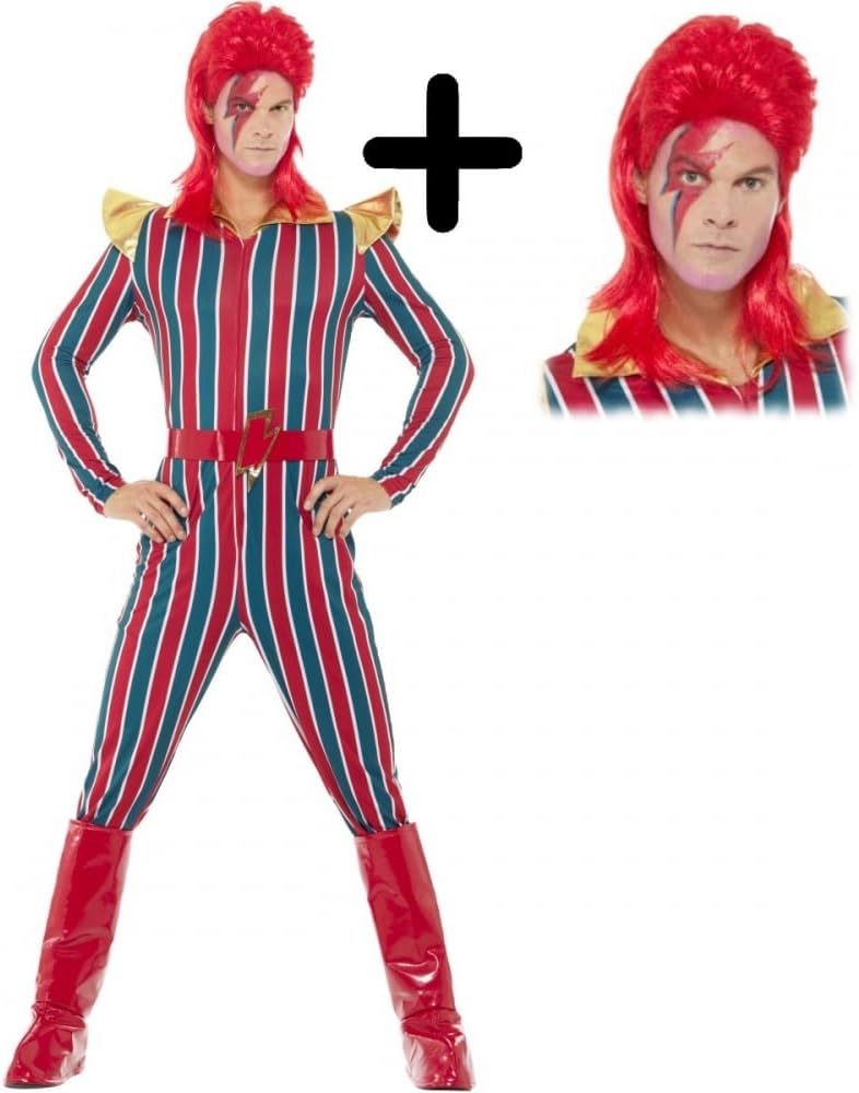 Smiffys International Space Superstar Costume Medium + Wig