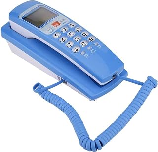 ATAAY Corded Telephone One-Button Redial Wall Telephone Call Search Non-Interference Desk/Wall Telephone with Call Display Landline Phones for Home
