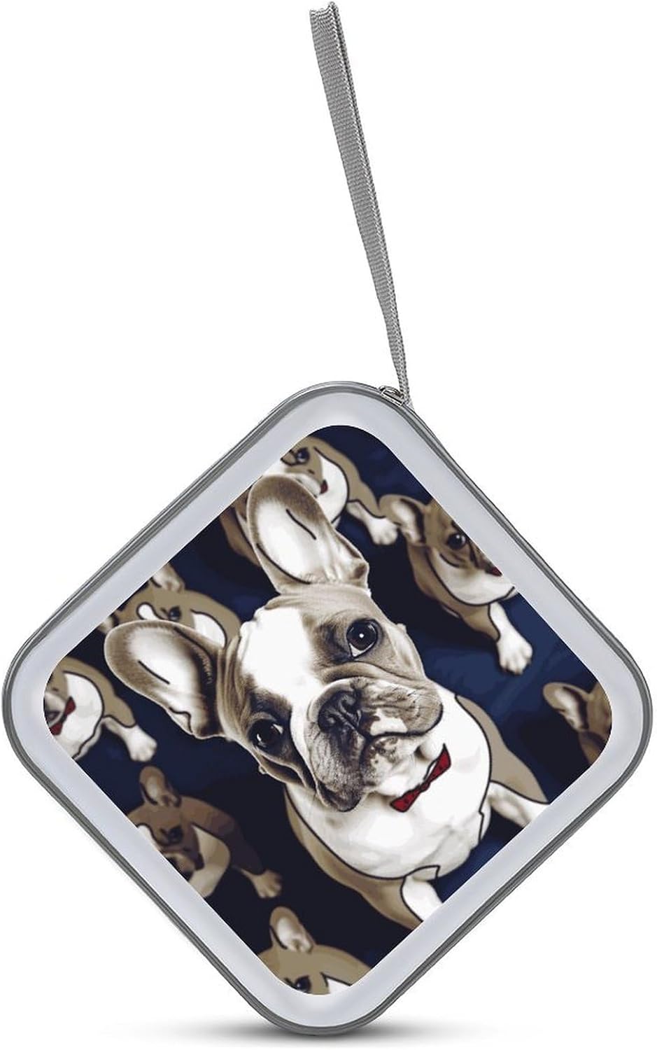 Cute French Bulldog CD Case CD Storage Box DVD Sleeves