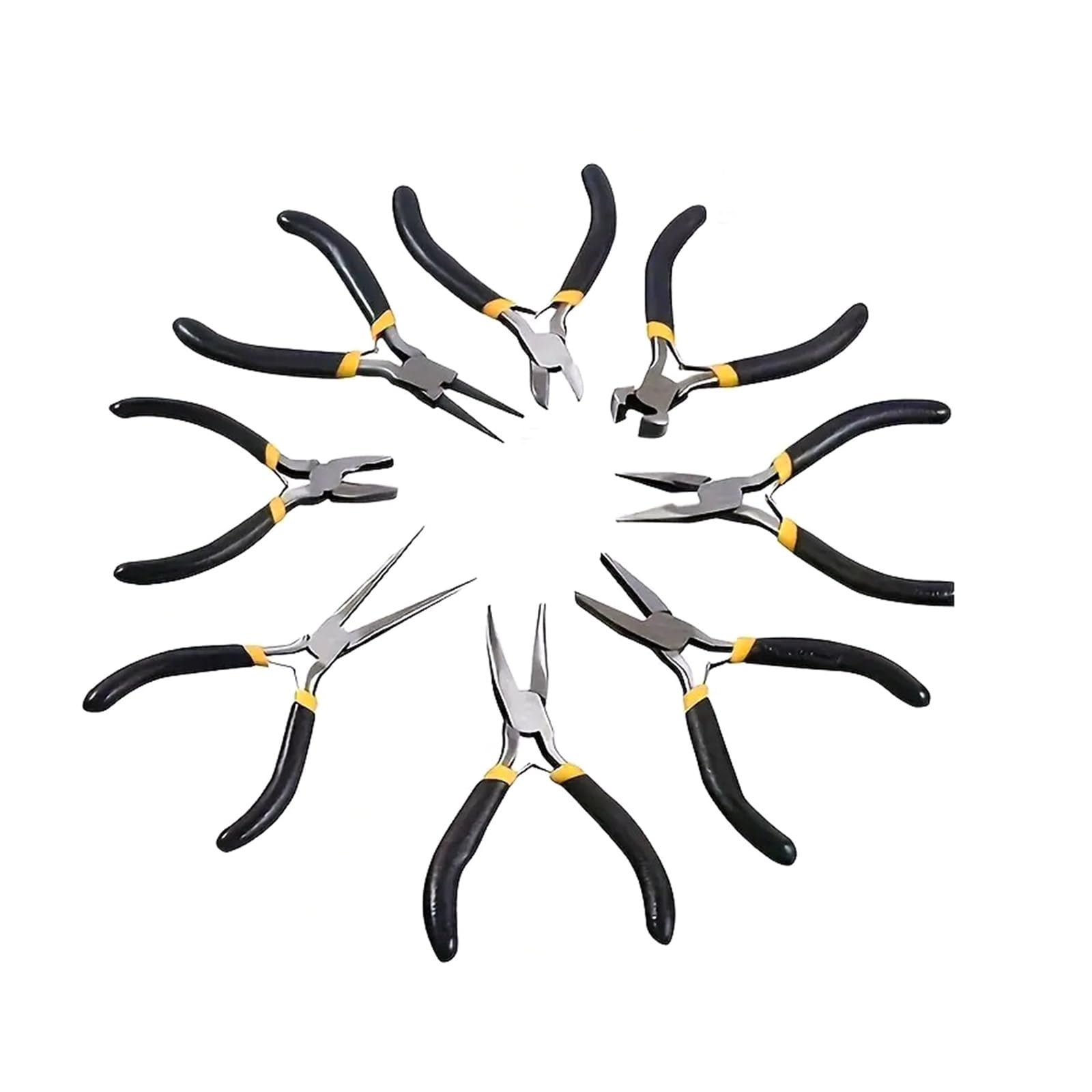 Set di pinze per gioielli portatili, multiuso, accessori alla moda, per artisti e amanti dei gioielli, uso quotidiano, collezione di pinze per perline