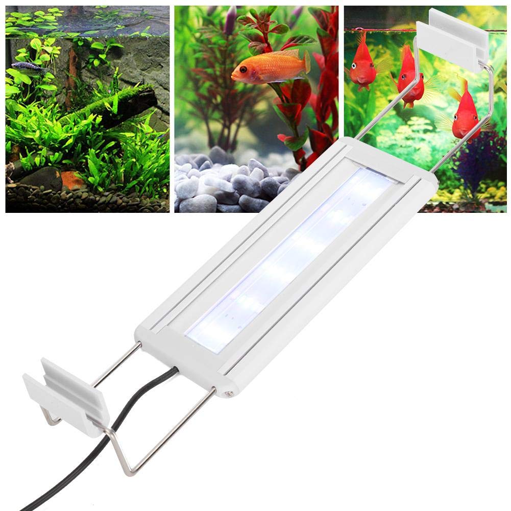 LED Aquarium Klem Licht Clip-on Vissen Tanks Verlichting 360 graden Verstelbare Witte en Blauwe Lichten Geen Bescherm Ogen Aquarium Led Klem Licht Verlichting met Klemmen voor Vissen Tanks