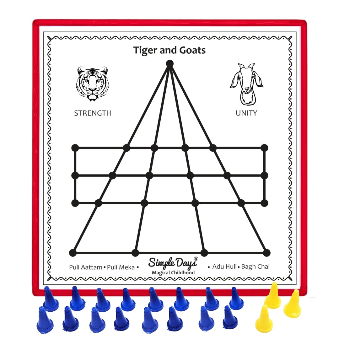 See full amazon price history chart for Tigers and Goats | Ashta Chamma | Bagh Chaal | Puli Meka | Aadu Puli Aattam | Chowka Bara | Taayam Indian Traditional Board Game Tigers and Goats | Ashta Chamma | Bagh Chaal | Puli Meka | Aadu Puli Aattam | Chowka Bara | Taayam Indian Traditional Board Game (B0CYSJWDB7) Amazon Price History, Amazon Price Tracker