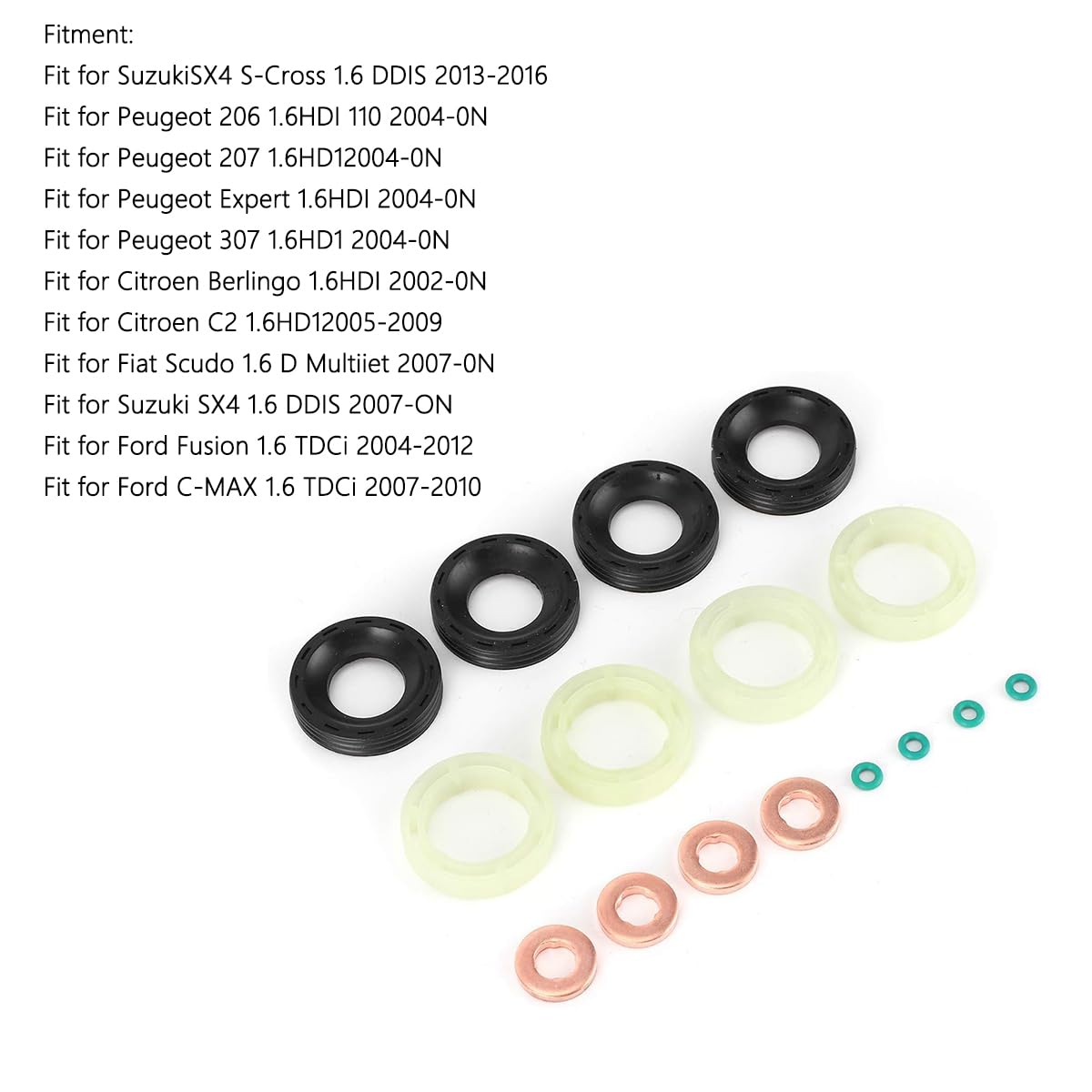 Kit Guarnizioni Iniettori - O-Ring In Rame E Nylon, Compatibile Con Molte Auto - Foto 6