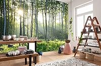 Vista 99 de Papel tapiz tropical de hojas de plátano verde, murales de plantas para dormitorio y sala de estar (no es autoadhesivo)