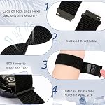 Bandes de montres de sortie rapide Nylon Loop - Choix de la largeur - 18mm 19mm 20mm 22mm 24mm, Nylon Sport Loop réglable Breathable Watch Bands Bracelet de remplacement pour femmes Hommes