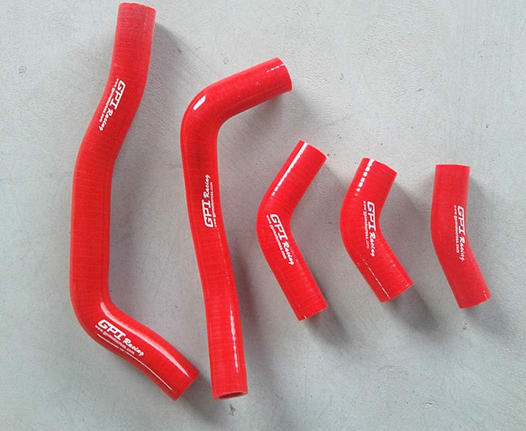 Silicone Radiator Hose for Honda CRF450R CRF450 CRF 450 R 2005 2006 2007 2008 (Red)