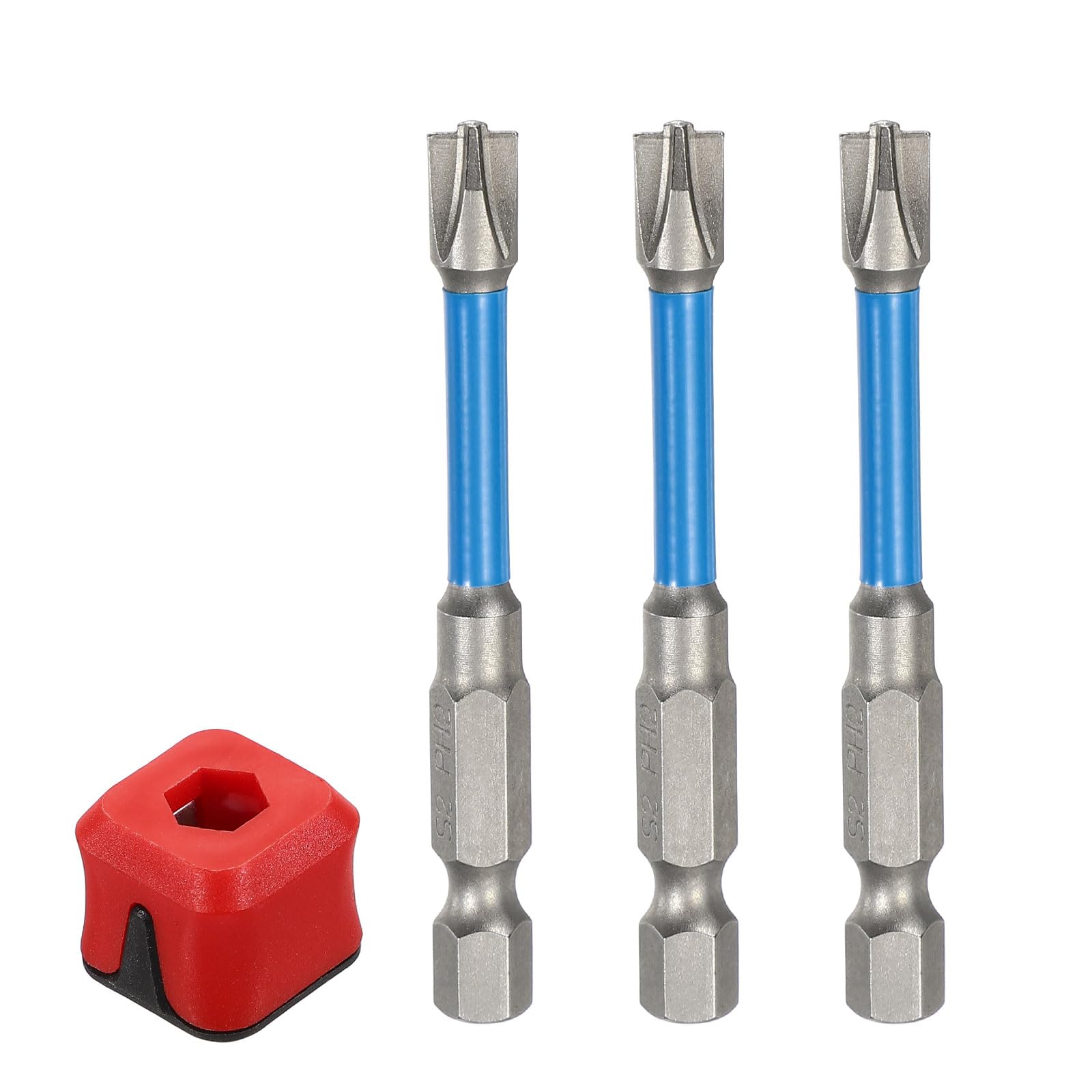 Embout de tournevis FPH2 anti-dérapage à pointe magnétique de 65 mm x3