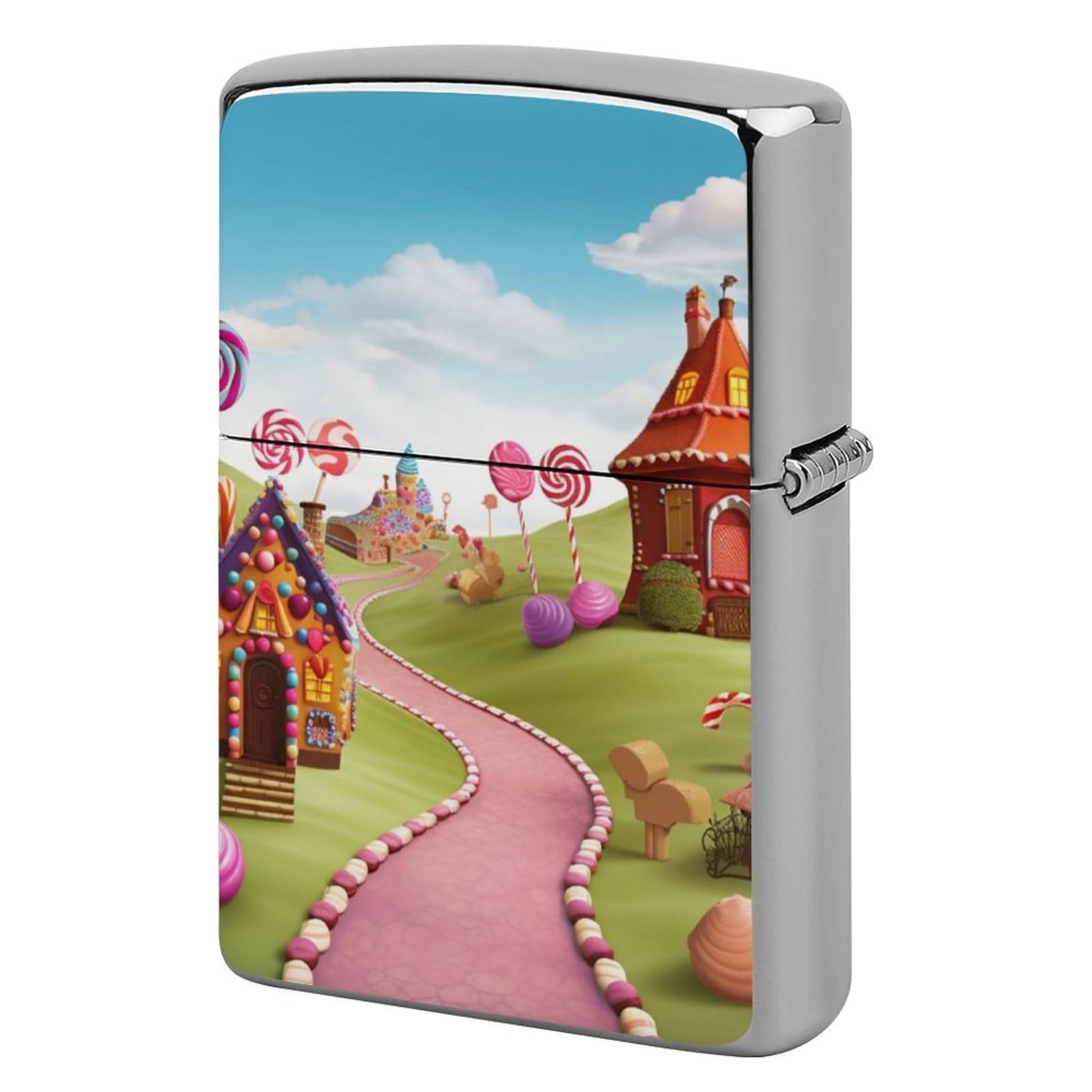 Candy Lighter Case Vintage Metal Lighter Cover Reusable Lighter Protective Sleeve Unique Design Personalized Lighter Sleeve Holder Against Dust and Scratches