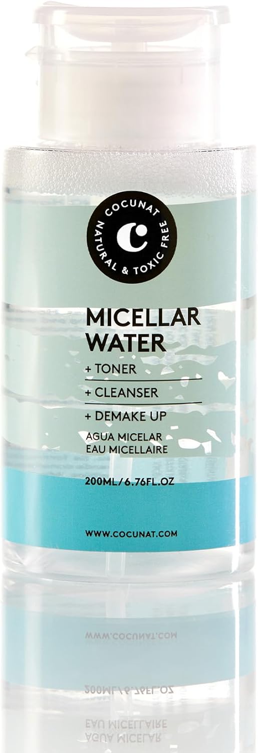 3 in 1 Micellar Water – Cleanses, Tones and Removes Make-up – Aloe Vera – Lavender – Suitable for Sensitive Skin – Silicone and Paraben Free – 200 ml