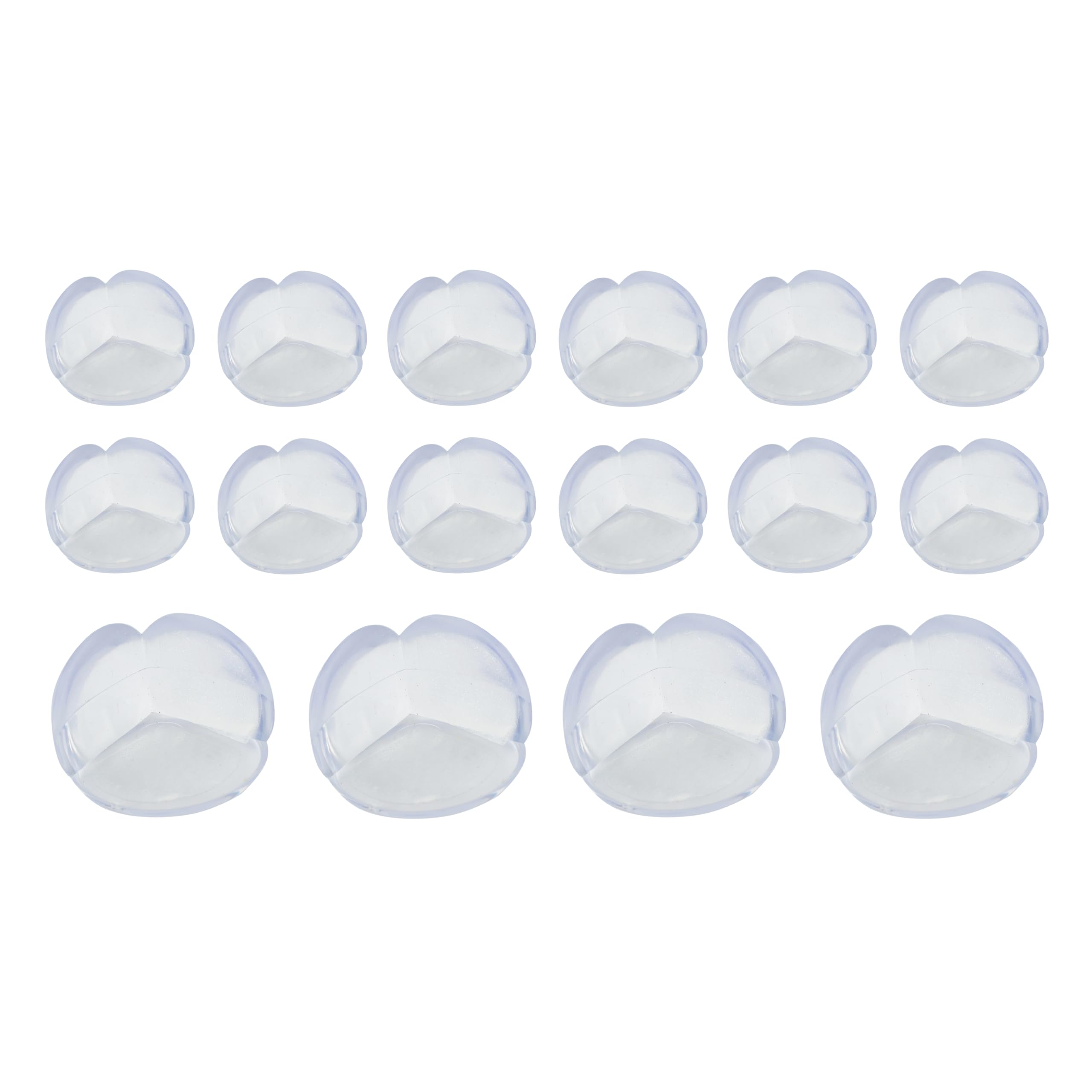 Table Corner Protectors for Furniture - Silicone Corner Guards Self-Adhesive, 16 Pcs - Clear Furniture Corner & Edge Safety Bumpers - Sharp Edge Protector Pads for Desk, Glass Tables, Ball Shape