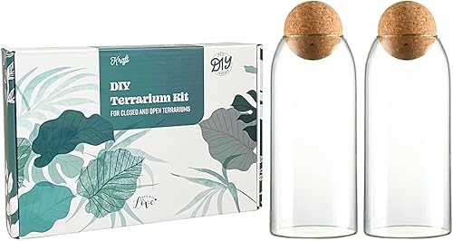 Miniatura 7 de Kit de inicio de terrario DIY con 13 artículos, guijarros de tierra, musgo de esfagno, carbón activado de arpillera, turba, musgo, terrario,