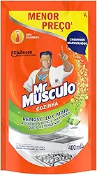 Mr. Músculo Desengordurante Cozinha Limão, Refil Sachê 400ml