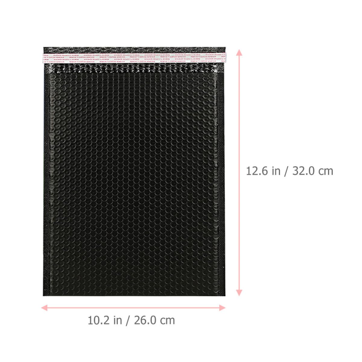 Cabilock 20 Enveloppes Matelassées Auto-adhésives Noires Épaisses 26x32 4 Cm, Paquet Postaux Anti-secousses pour Expédition, Enveloppes Résistantes aux Chocs, Protections D’emballage