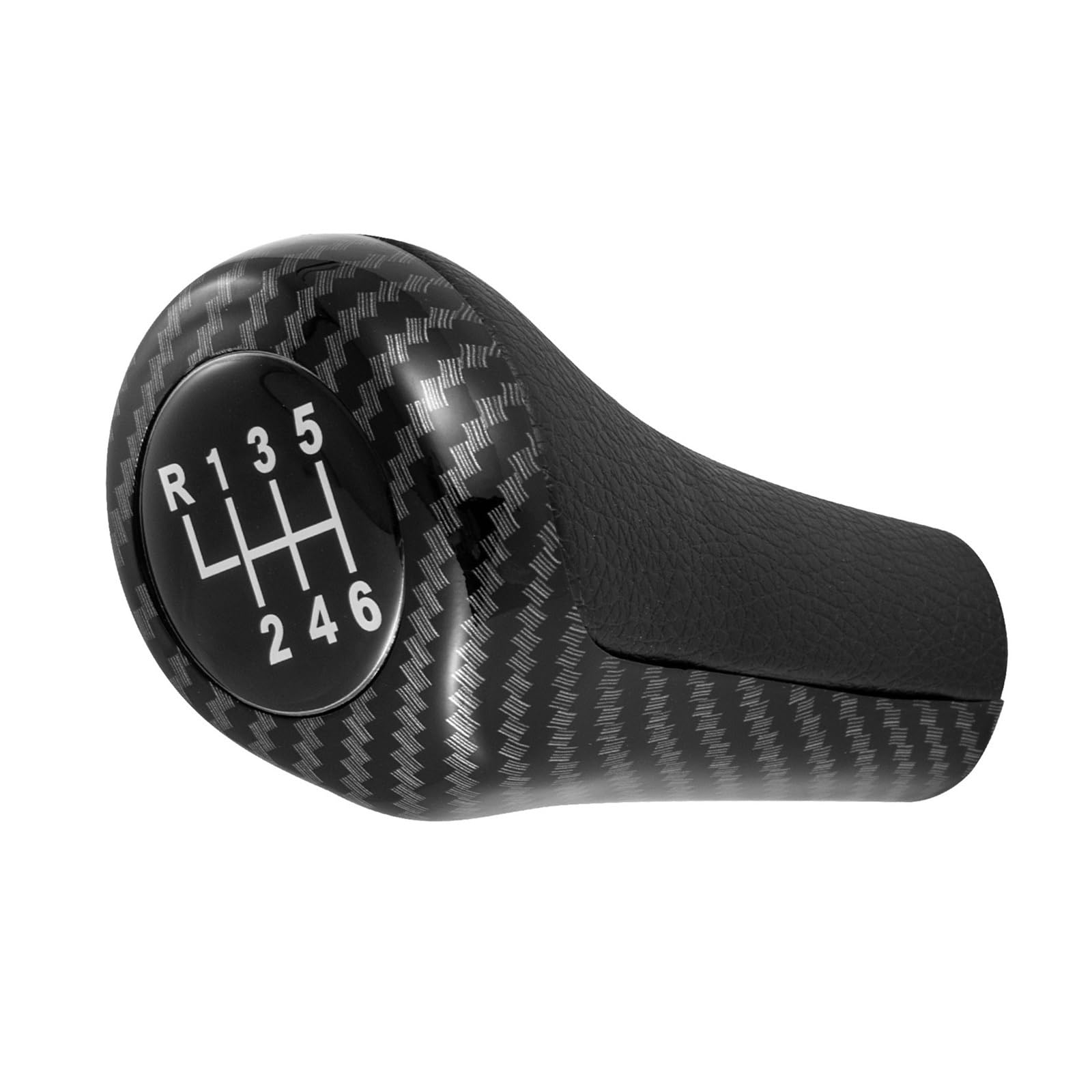 Zyincen Black Speed Gear Shift Knob For Bmw E23 E32 E38 E52 E63 E64 M3 M4 M5 Manual Gear Shift Knob Shifter Lever Head Replace(For 6 Speed)