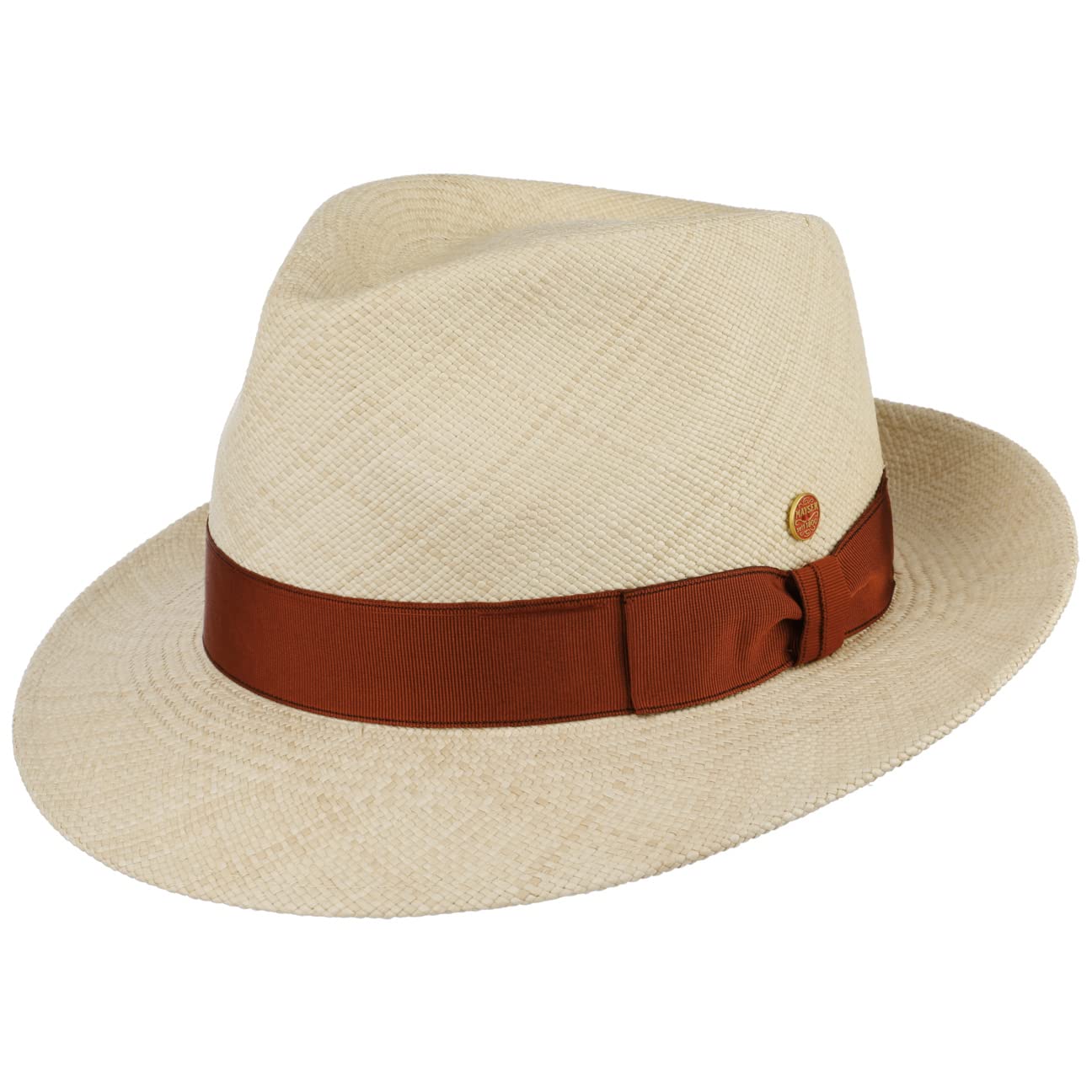 Mayser Sombrero Panamá Manuel Brisa Mujer/Hombre - Made in The EU de Verano Sol Hombre con Banda Grosgrain, Grosgrain Primavera/Verano