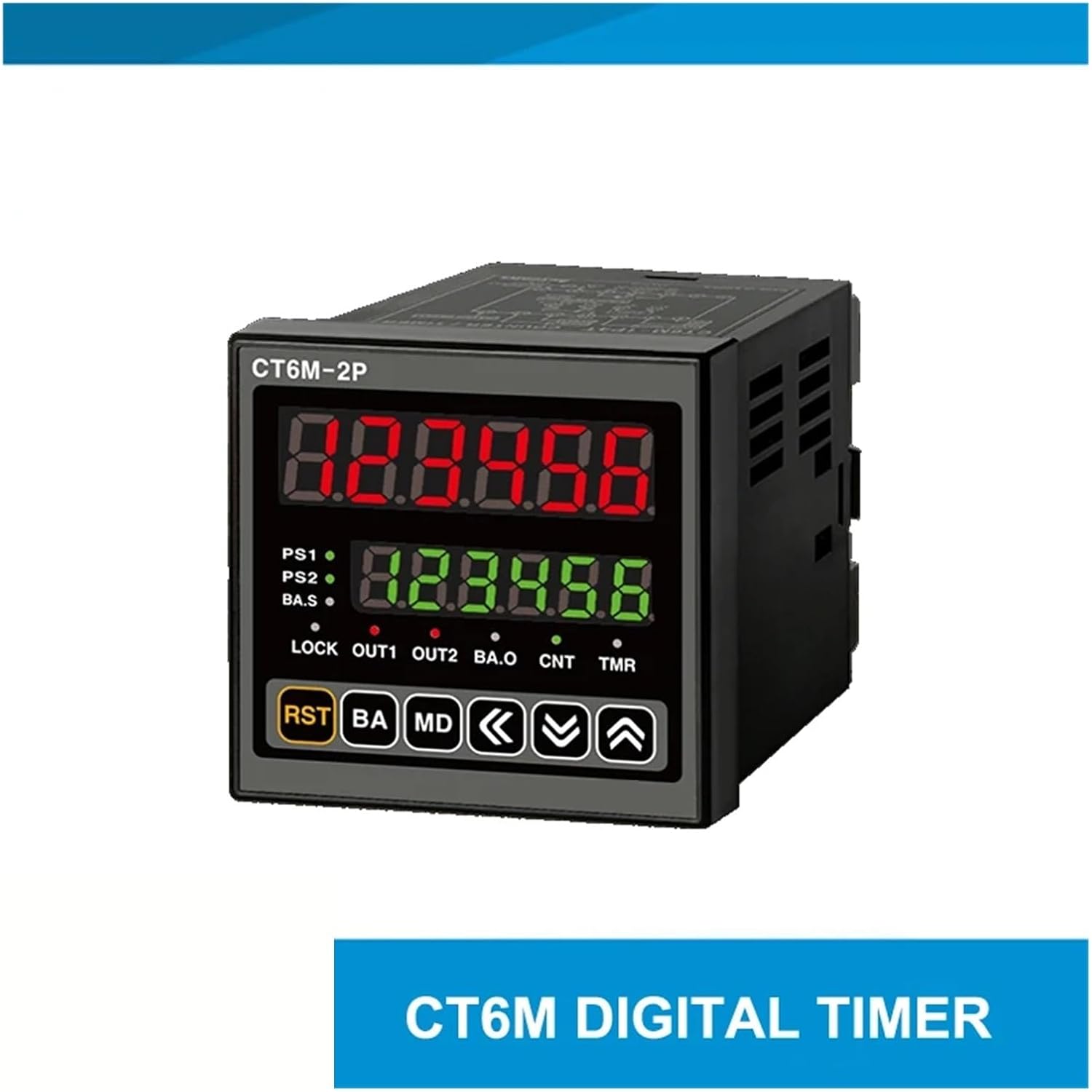 ZERVA CT6M-2P4T CX6M-2P4 Programmable Digital Counter Timer (Size : CT6M-2P4T)