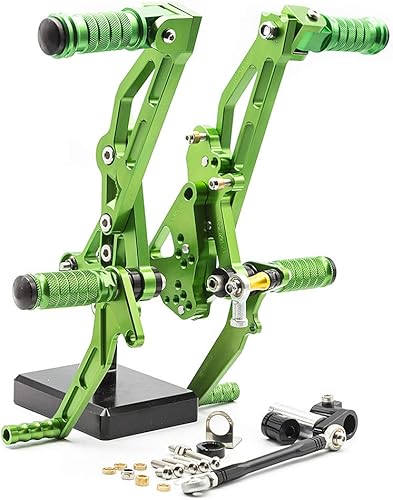 Miniatura 35 de FXCNC CNC Grom Billet - Juego de clavijas traseras para motocicleta, reposapiés totalmente ajustables, compatible con GROM MSX125 2012 2013 2014 Rojo