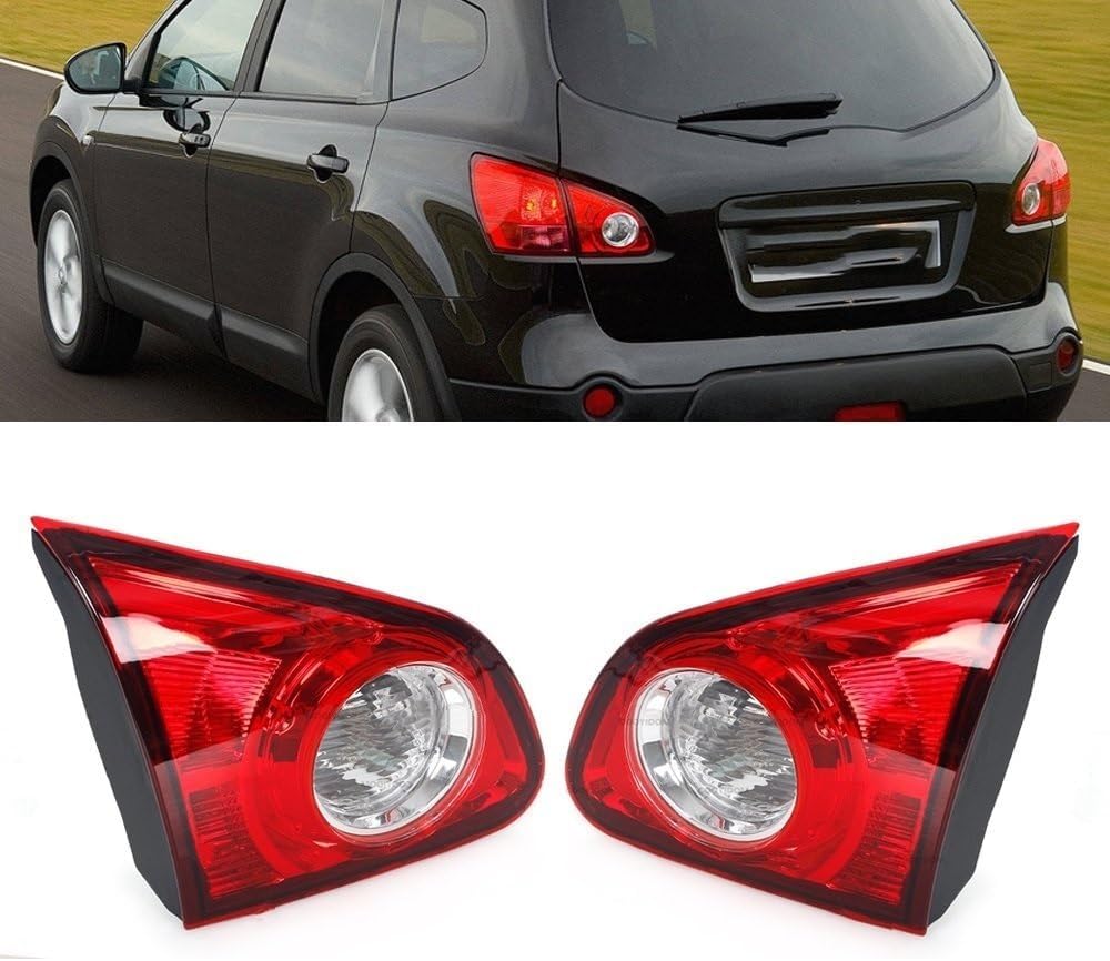 車のテールライト 用の日産 用のQashqai J10 2007 2008 2009 2010 内側テールライト 車 リアバンパー