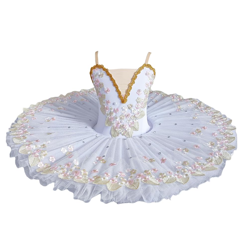 purpleq Mädchen Ballerina Ballett Tutu Professionelles Ballett Tutu Kleid Kleidung Gymnastik Trikot Prinzessin Kleid Ballerina Kostüme Tanz Kostüm Outfit
