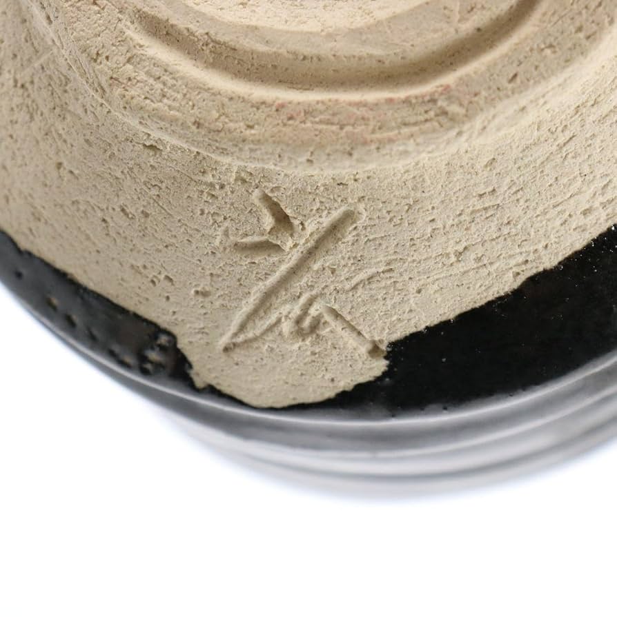 人間国宝 加藤唐九郎作 黒茶碗 銘:埋火 瀬戸 茶道具　IX235　1FB6 Amazon.co.jp: 人間国宝 加藤唐九郎作 黒茶碗 銘:埋火瀬戸