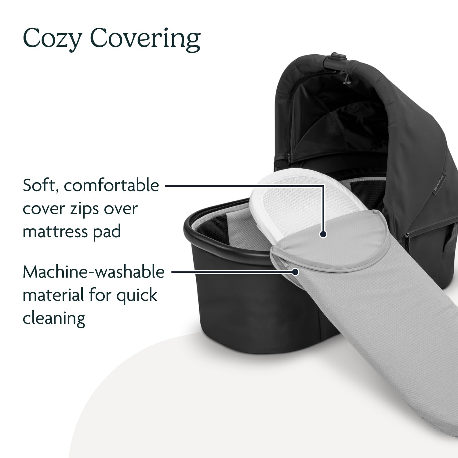UPPAbaby Bassinet V3 Mattress Cover - Fits Bassinets 2018-Newer