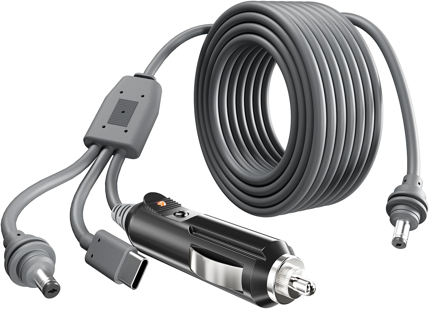 3-in-1 Starlink DC Cable, 100W USB C, 12-24V Car DC Plug