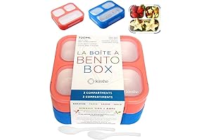 Kinsho Bento Box: Colorful Leakproof Lunch Box Set