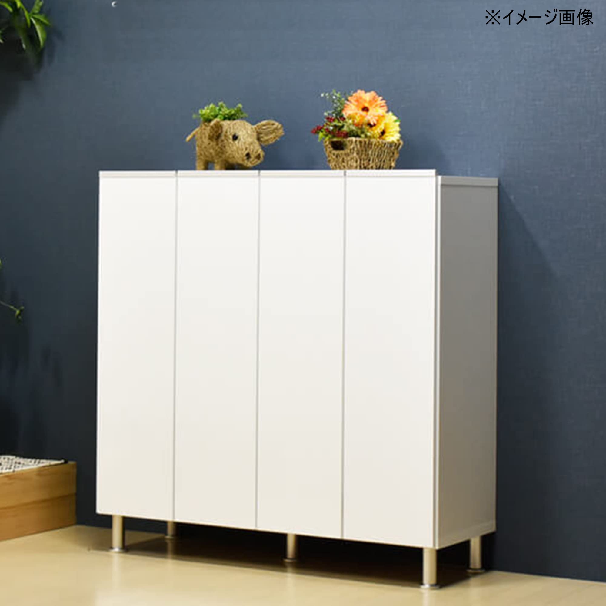 Amazon.co.jp: 土井インテリヤ シューズボックス 下駄箱 収納 ホワイト