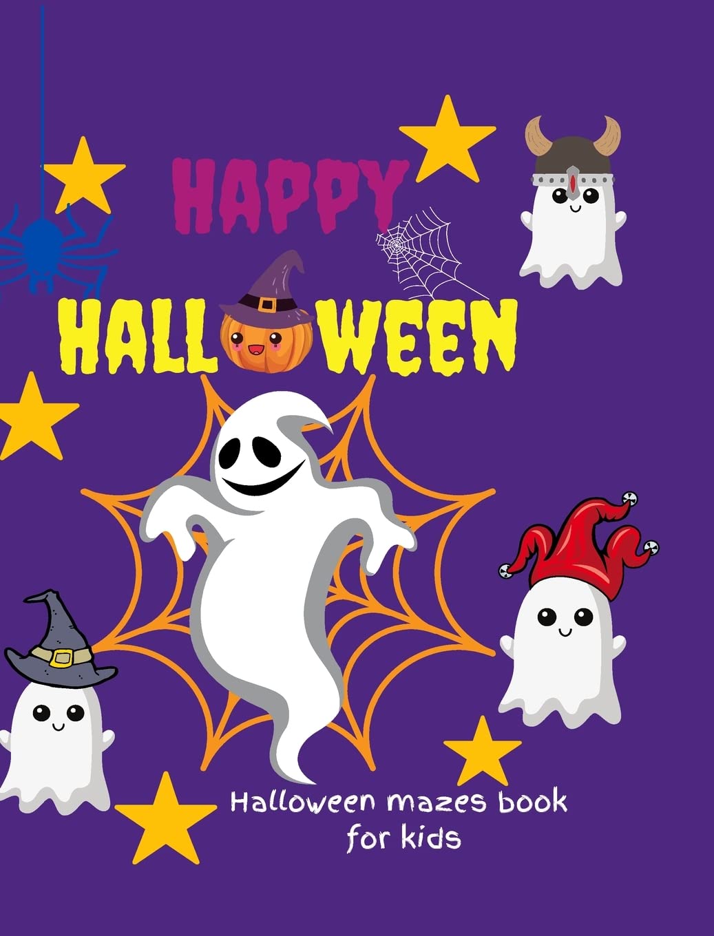 Halloween mazes book for kids: Kids Activity Book with Maze Puzzles