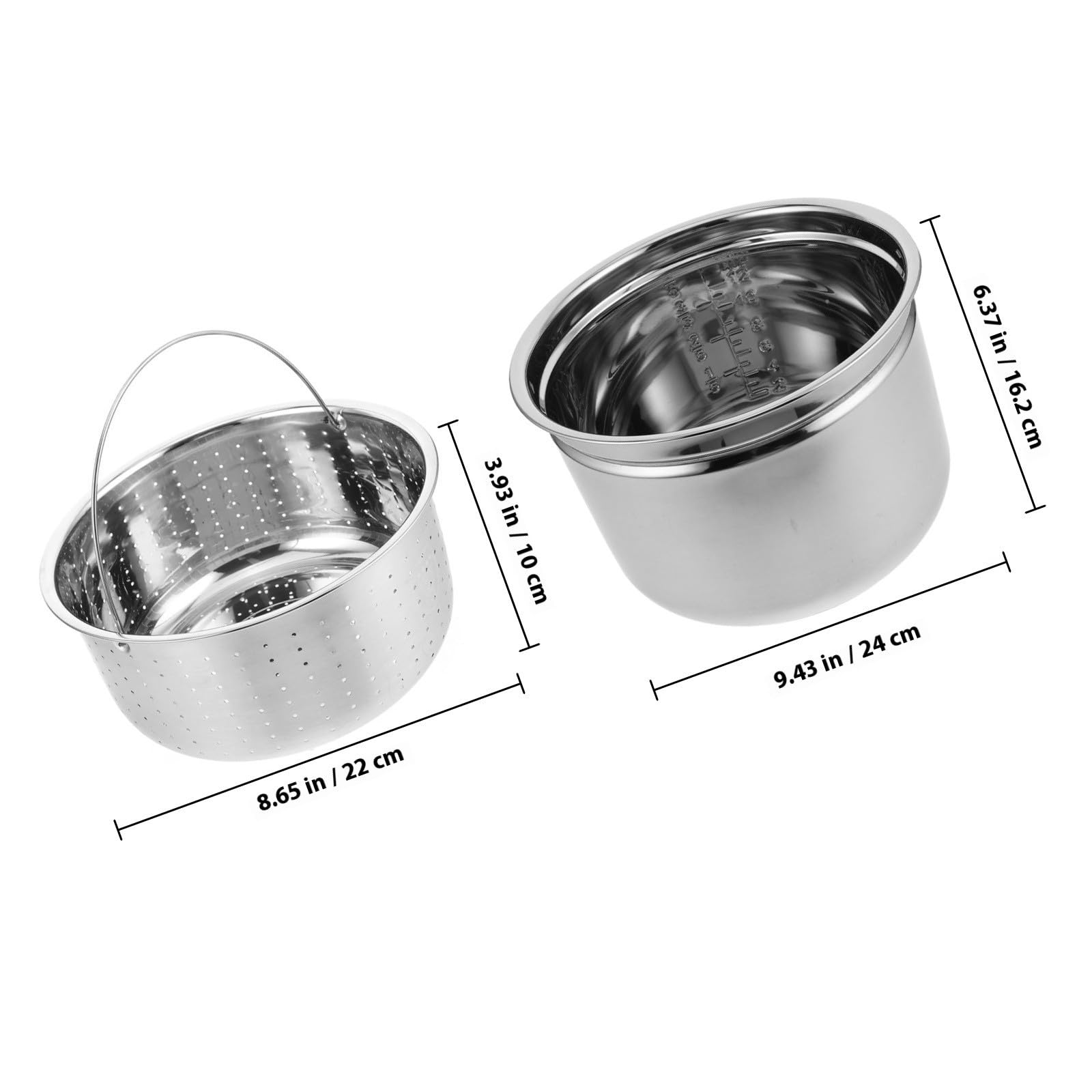 Inox Pentola in Interna Cuociriso Elettrico Acciaio 4l