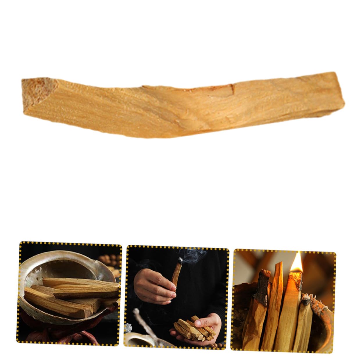 10 Varillas de Incienso Natural Purificador de Madera Sagrada para Meditación y Limpieza Energética