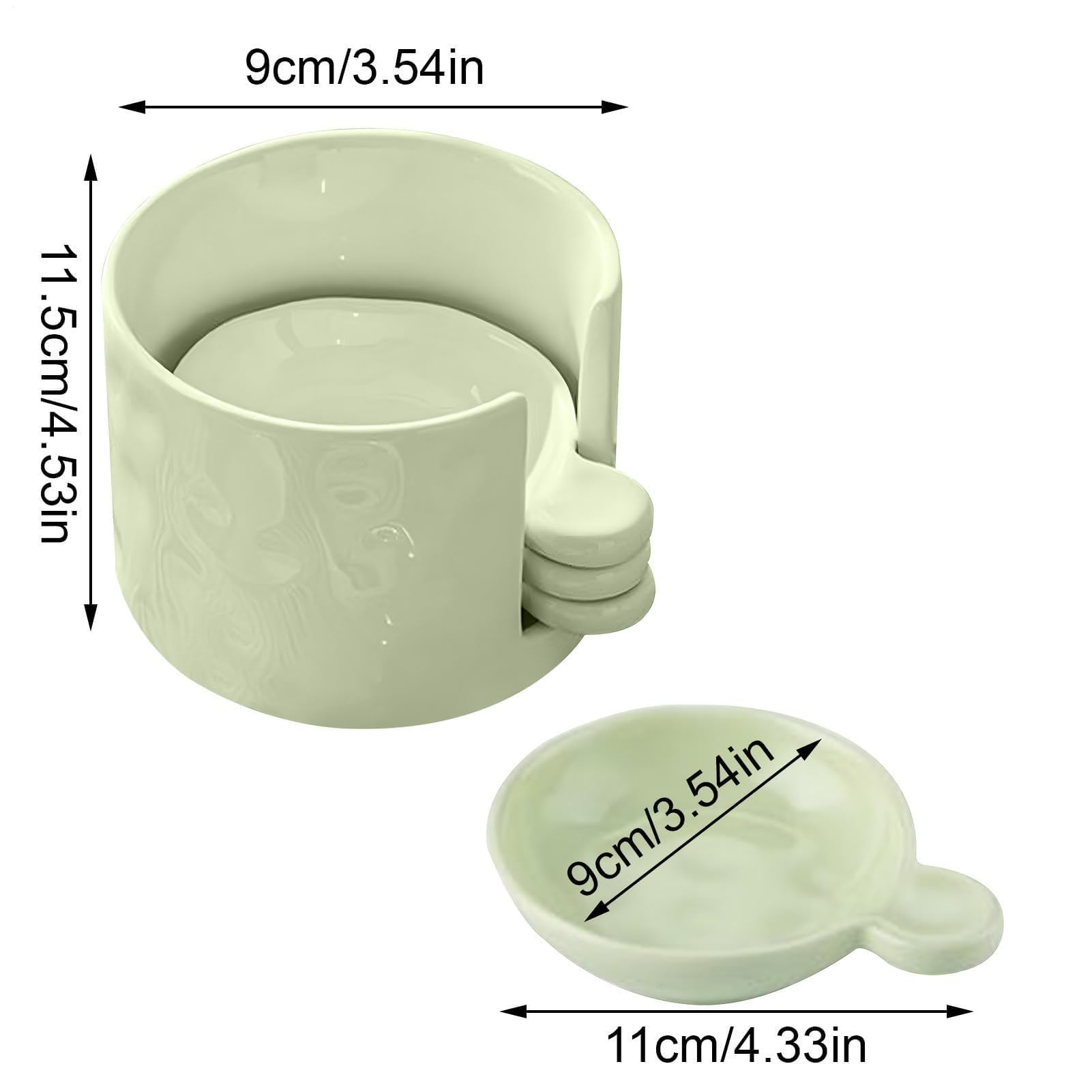 Set mini salsa per salse – Cactus Sto Box per ketchup salsa di soia e condimenti – ideale per feste barbecue e servizio in cucina – piatti perfetti per salse da immersione
