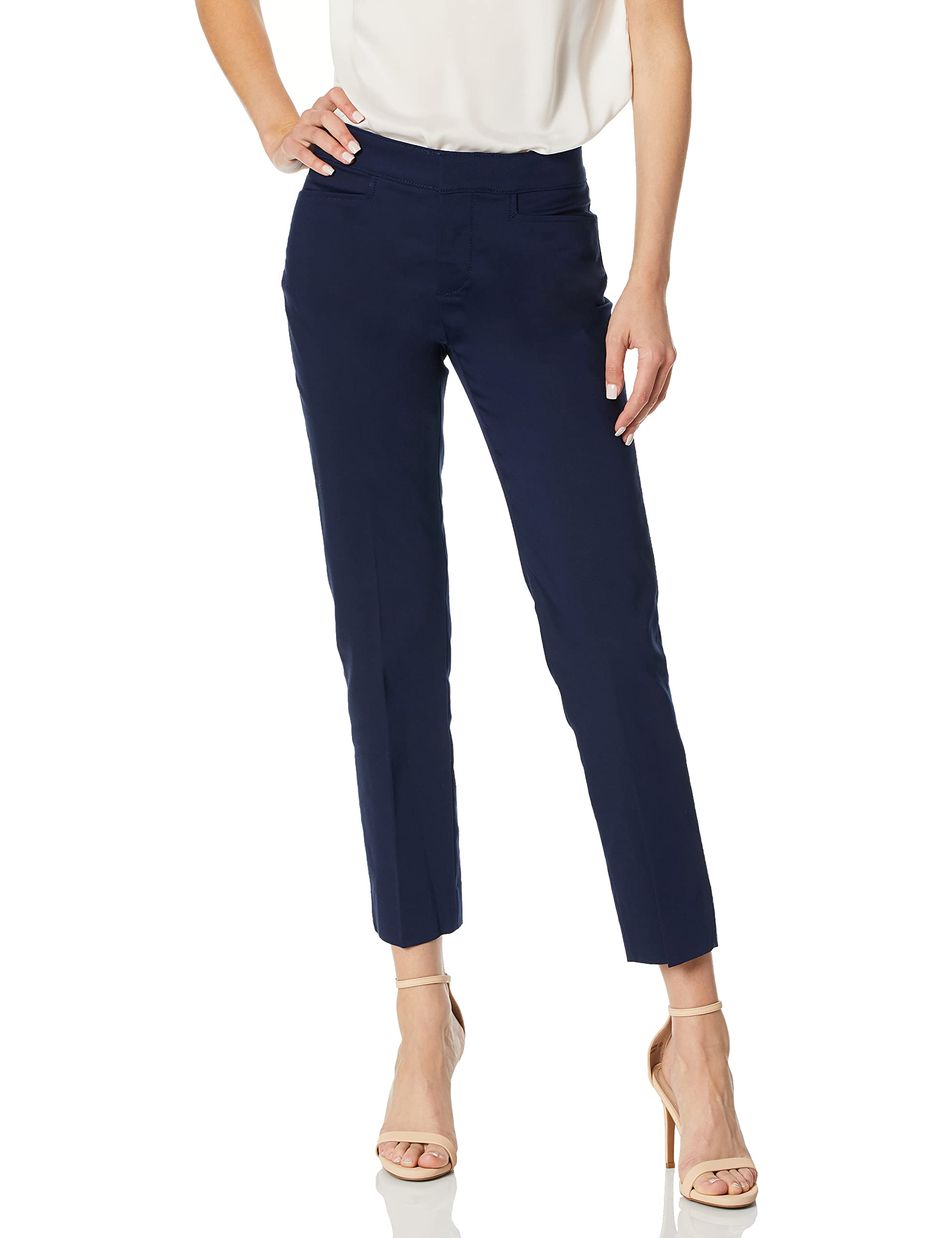 Chaps Womens Skinny Double Cloth Cropped-Pant