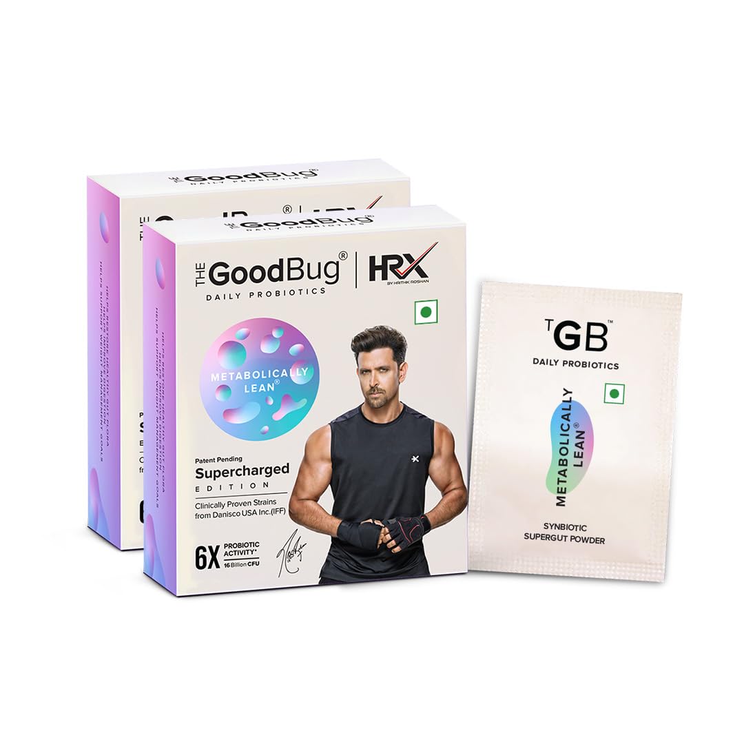 The Good Bug Metabolically Lean HRX SuperGut Powder|Weight Loss for Women & Men|Probiotics + L-Carnitine|Boosts Metabolism & Reduces Cravings|6X Probiotic Activity|30 Days