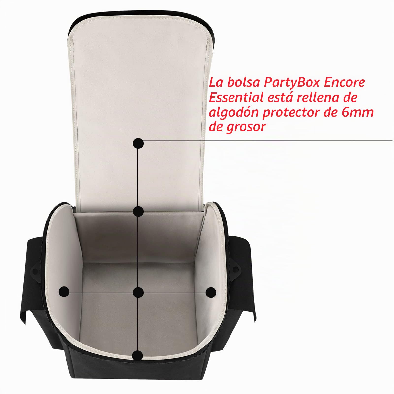 Estuche para JBL Partybox Encore Essential, Partybox Encore Essential, Bolsa de Mano Protectora, portátil, de Viaje, con Correa para el Hombro (Negro)