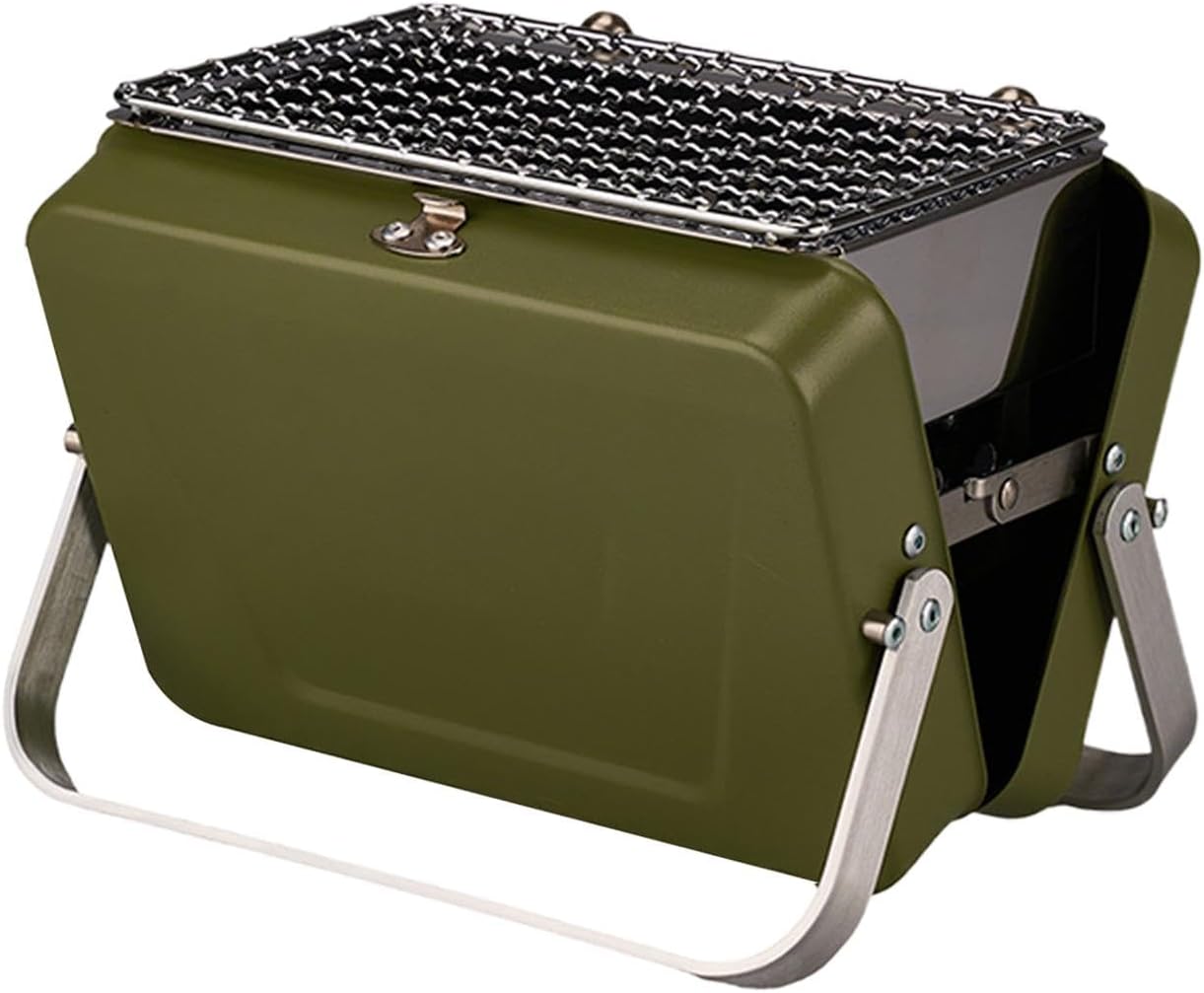 Small Charcoal Grill, Portable Barbecue Grill, Portable Camping Stove | Small Compact Grill for Outdoor Cooking, Picnic In, Patio in the Backyard, Beach