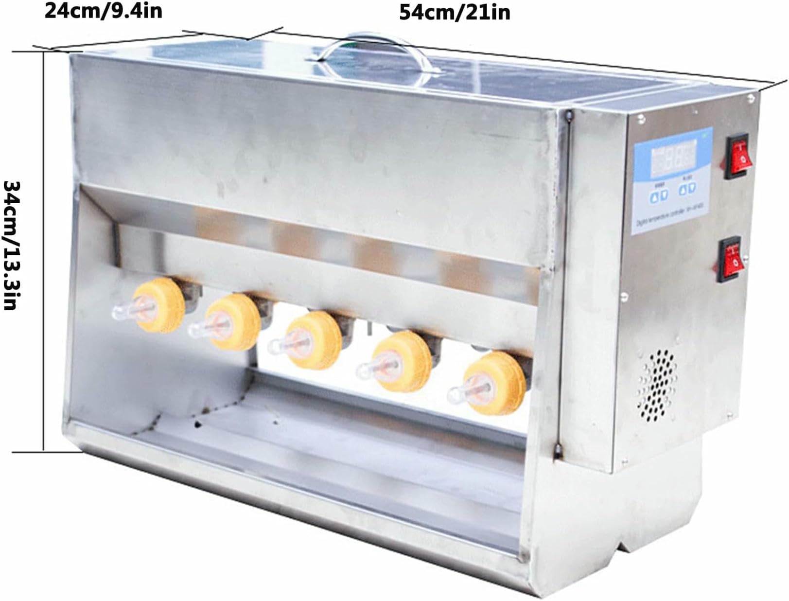 Mangiatoia per suinetti e agnelli, stazione di cura in acciaio inox con capezzolo 10/14, resistente e facile da pulire, ideale per allevamento e bestiame