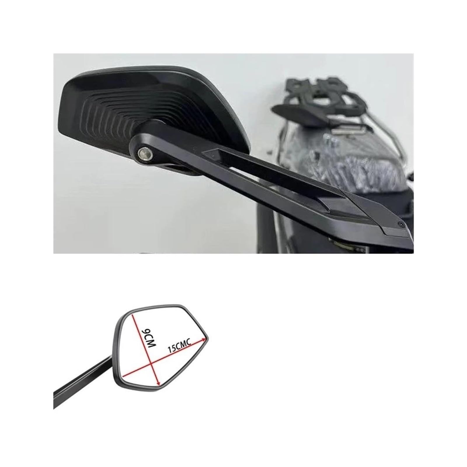 Specchietti Moto Per specchietti retrovisori moto Forza 750 Specchietti laterali in lega di alluminio ad ampia visione, fusione regolabile anti-vibrazione Specchietti Retrovisori