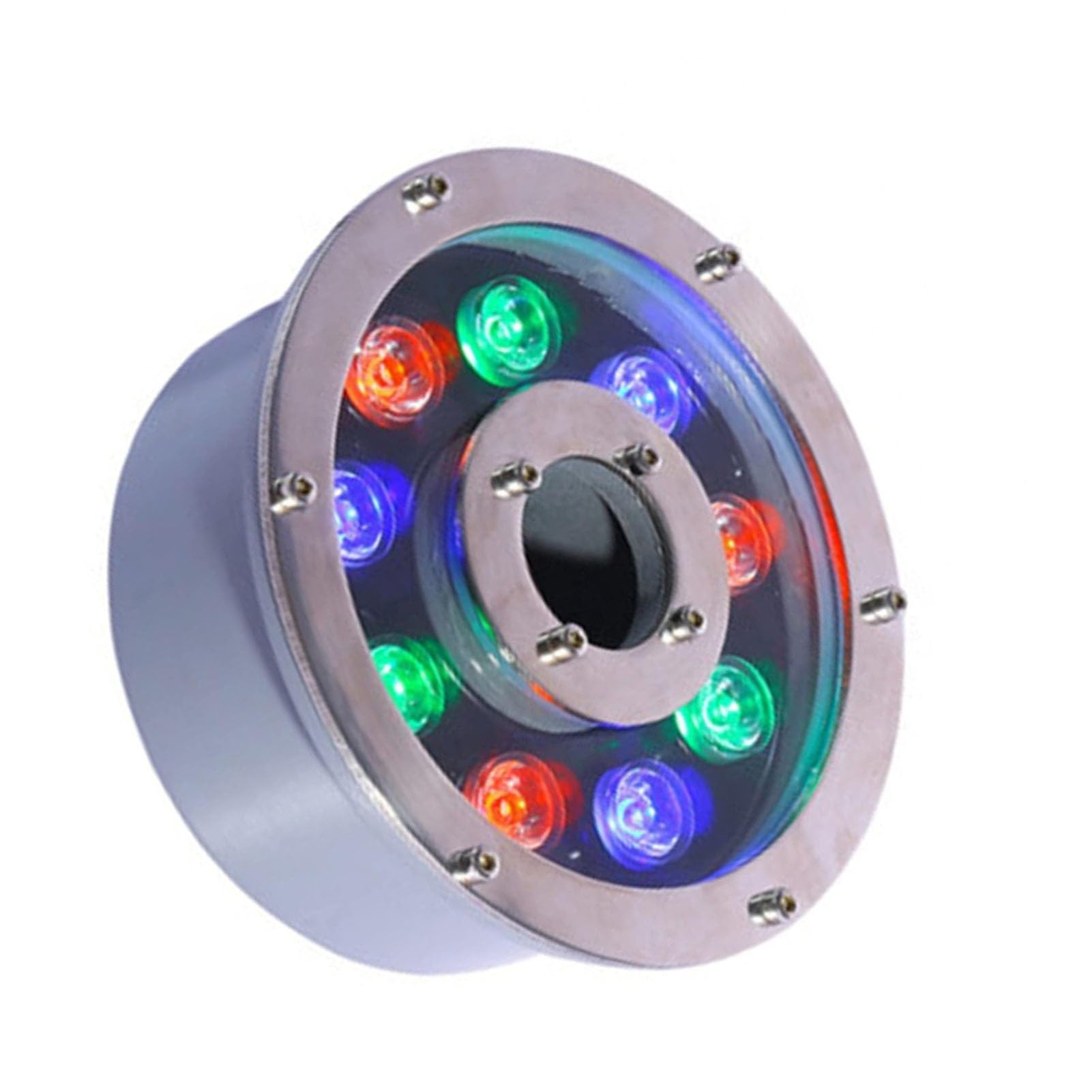 Luci Subacquee A Risparmio Energetico Impermeabili 24V - Luci Sommergibili per Fontane A LED, per Giardino Acquatico con Laghetto per Pesci (Color : Yellow, Size : 24W(24V))