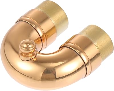 SUPVOX 1pc Trumpet Muffler Trumpet Bend Neck Trumpet Replacement Music Instrument Accessory Small Elbow Musical Instrument Part Trumpet Replacement Part Golden Brass Replace Saxophone