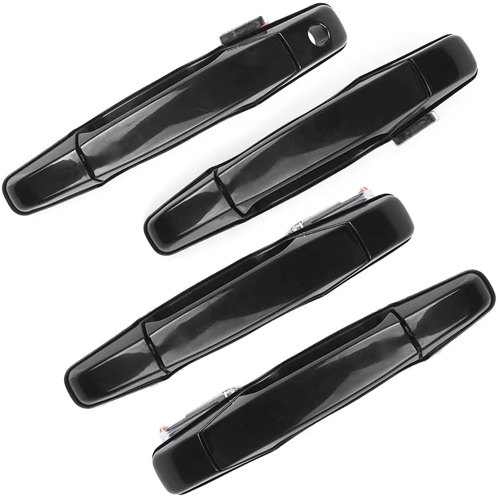 Leryycx Black With A Clasp Compatible With Cadillac For Escalade Esv 2007-2014 Front Rear Left Right Exterior Door Handle Oem: Gm1311163 Gm1310163 Gm1521130