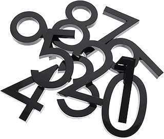 Cabilock 10pcs Number Plate Digital Signage 3d Wall Stickers Number Stickers House Numbers Modern House Numbers Self-adhesive Door Number House Numbers Signs Self-adhesive Address Numbers