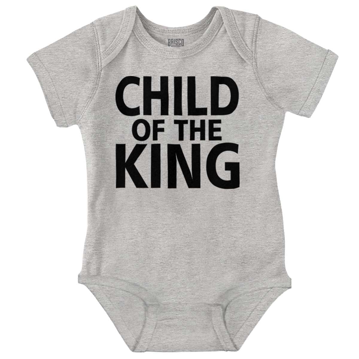 Brisco Brands Child of the King Christian Religious Baby Romper Boys or Girls