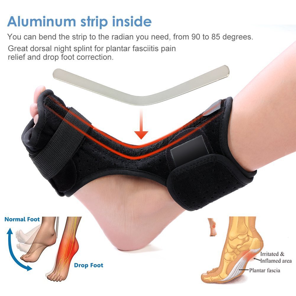 Plantar Fasciitis Night Splints, Foot Drop Orthotic Brace Support