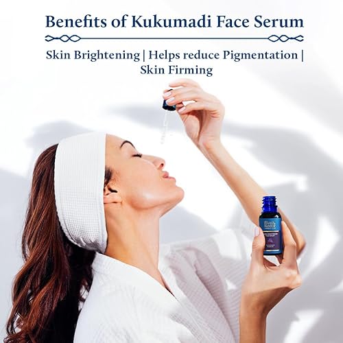 Miniatura 3 de Blue Nectar Aceite facial Kumkumadi con azafrán puro (26 hierbas, 0.3 onzas líquidas) y aceite iluminador de piel Nalpamaradi Tailam con cúrcuma (16