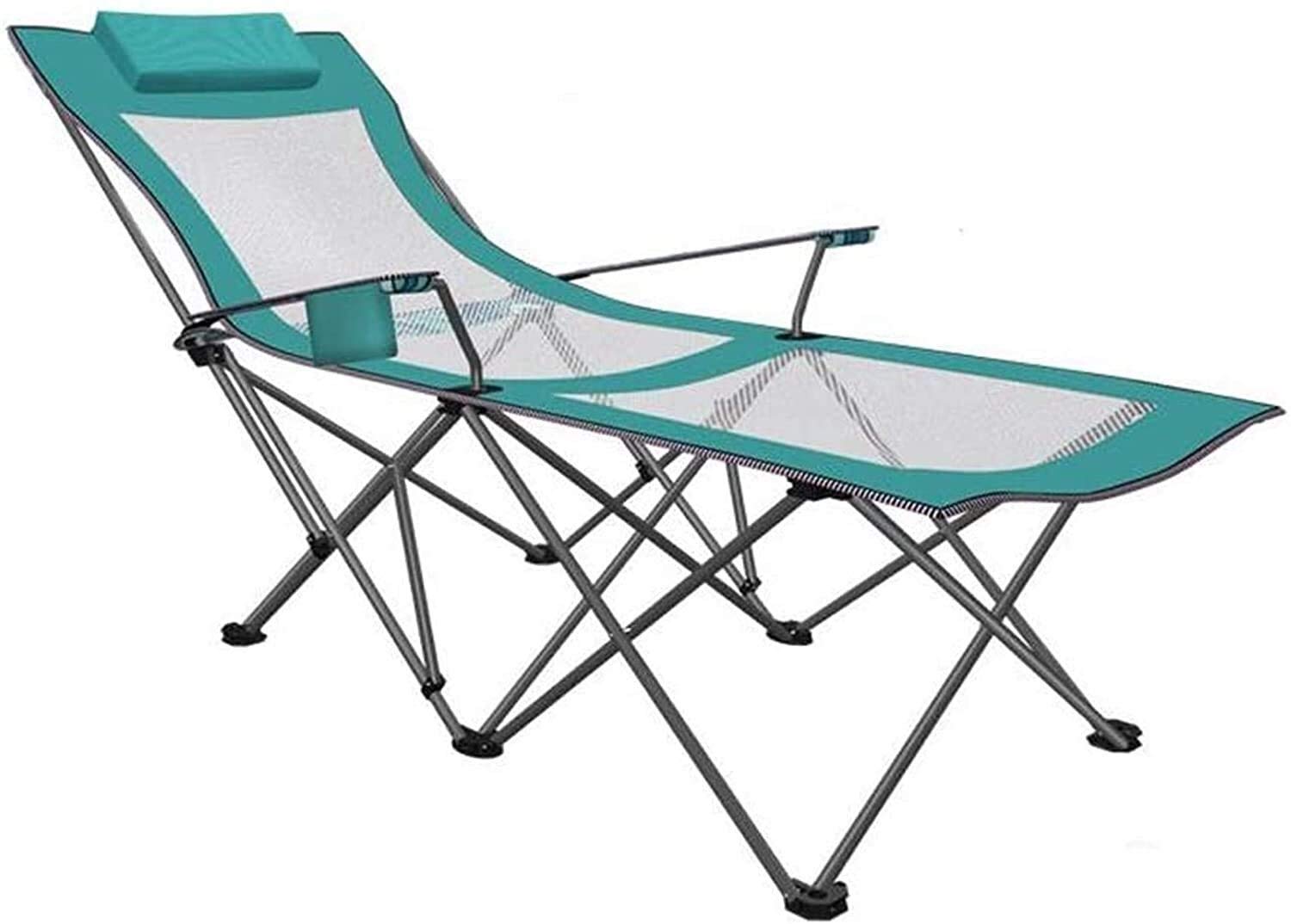 Chaise camping pliante pour éviter le mal de dos avec dossier réglable inclinable de plage